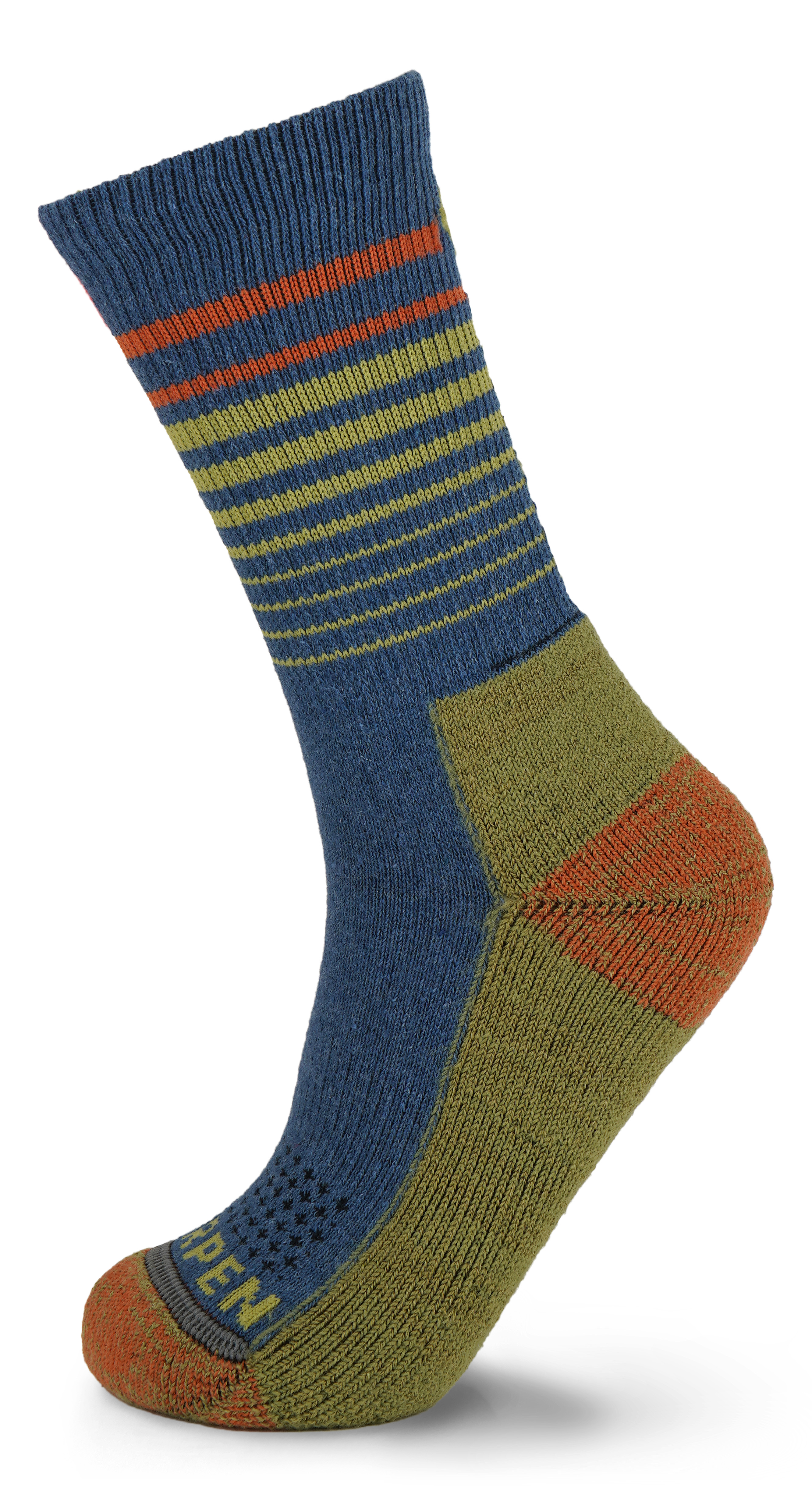 Image Lorpen MHMK Wool Hike Midweight Crew  Enfant BLEU  M